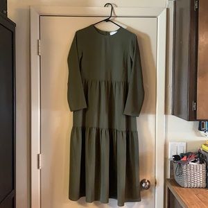 COPY - Multi-tiered dress. Semi-sheer. Size 6.